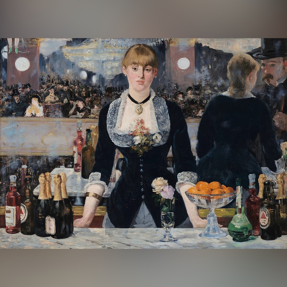 Manet’s “A Bar at the Folies-Bergère” in Mini Cross Stitch Art - Picture 4 of 4